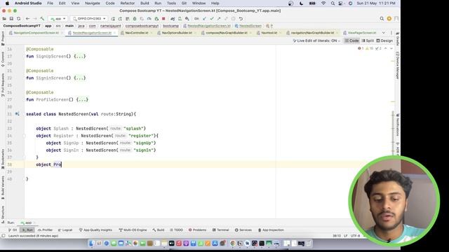 Nested Navigation Component in Jetpack compose Hindi | Bootcamp #11 смотреть онлайн