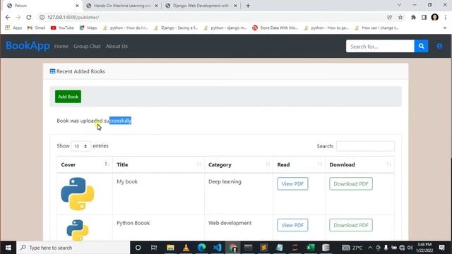Project Demo - Book Classification Django Machine Learning смотреть онлайн