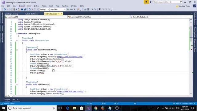 7. Selenium 2018 Tutorial using C# Visual Studio: How to find Radio Button and Checkbox смотреть онлайн