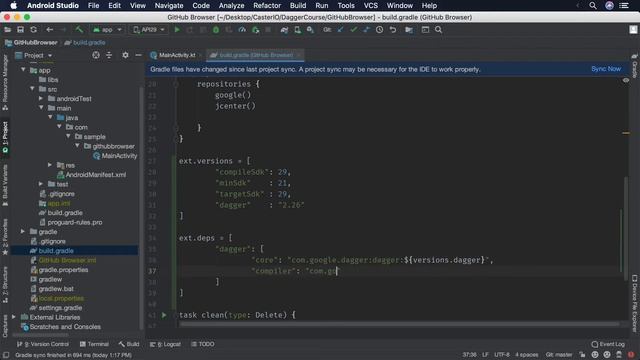 Dagger 2 Deep Dive (6/55) - Creating the GitHub Repository Project смотреть онлайн