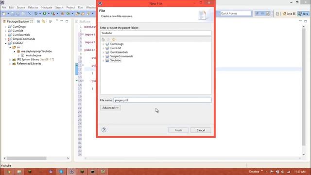 Bukkit plugin tutorial - Episode 1 - Setting up eclipe смотреть онлайн