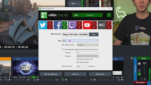vMix Social Tutorial 2020- Add live social content to vMix from Facebook, YouTube,Twitter and Twitc смотреть онлайн
