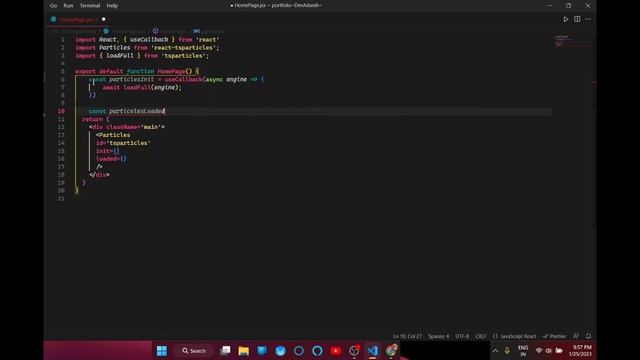 React Portfolio Website Tutorial From Scratch???- Build React JS Animated Background | PART - 1❤️ смотреть онлайн