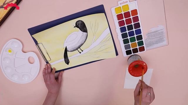 Обучающий мастер-класс по акварельной живописи «Сорока с фарфорового сервиза» смотреть онлайн