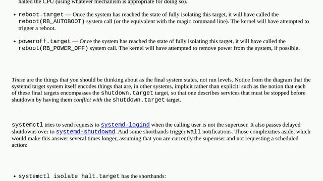 Unix: What is the difference between these commands for bringing down a Linux server? смотреть онлайн