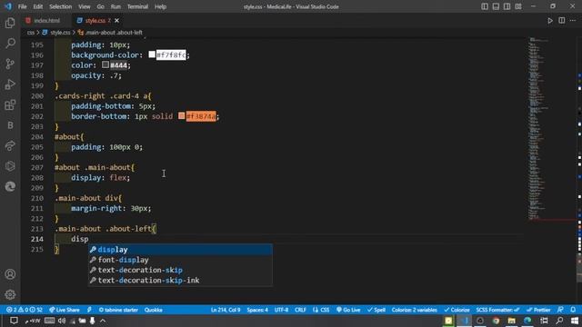 الجزء (3) من تصميم موقع مستشفى MedicalLife باستخدام Html, Css смотреть онлайн