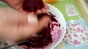 Свекольные котлеты на манке