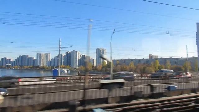 Идет ремонт Нагатинского моста (октябрь 2015) смотреть онлайн