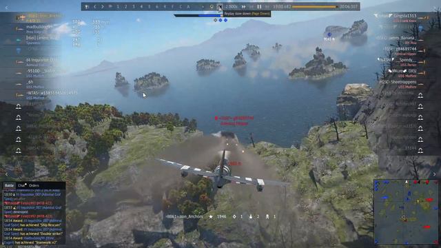 War Thunder P-47 Bomb Drop on Admiral Hipper in Naval смотреть онлайн