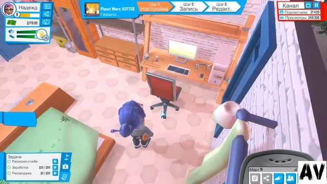 На хлебе и воде, но зато популярен! #3 Youtubers Life смотреть онлайн