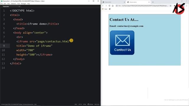 HTML iframe смотреть онлайн