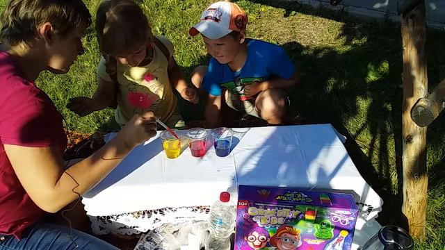№2Проводим игру из набора безопасных химических опытов для детей ! #Chemistry kids смотреть онлайн