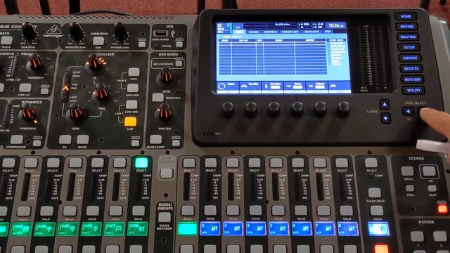 How to Save a Scenes on the Behringer X32 Mixing Desk смотреть онлайн