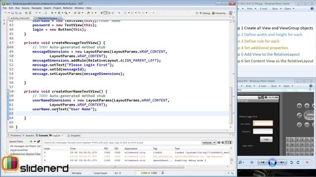 59 Relative Layout Using Java Building a Login Screen Part 2 Android UI Tutorial HD смотреть онлайн