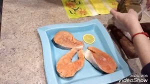Стейки из красной рыбы/ Запекаем кижуча