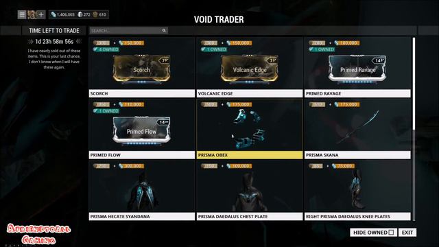 Baro Ki'Teer Void Trader Warframe 06/10/2017 смотреть онлайн