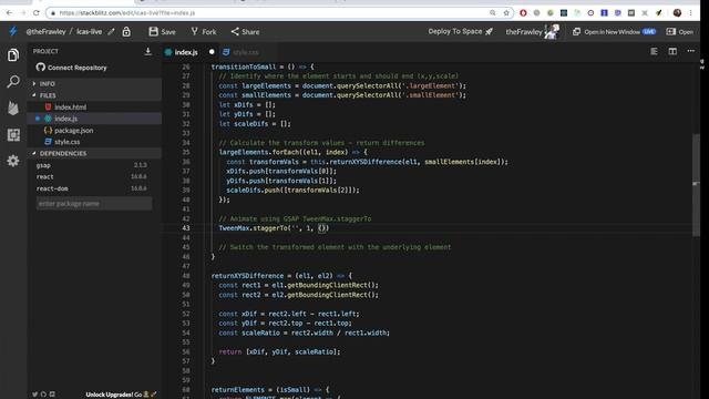 How to animate persistent UI elements - React + GSAP - The ICAS Method смотреть онлайн