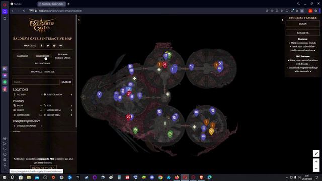 BALDUR's GATE 3 - MAPA INTERATIVO para PLATINAR o JOGO смотреть онлайн