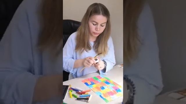 Мастер-класс "Весенняя полянка" в технике граттаж смотреть онлайн