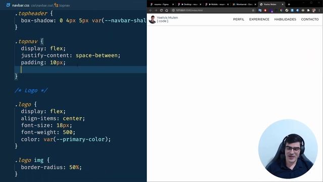 Página web responsive desde CERO ? | parte 1: Barra de navegación usando flexbox смотреть онлайн
