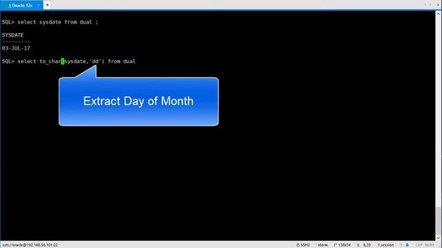 ORACLE: How to extract DAY from DATE ? смотреть онлайн