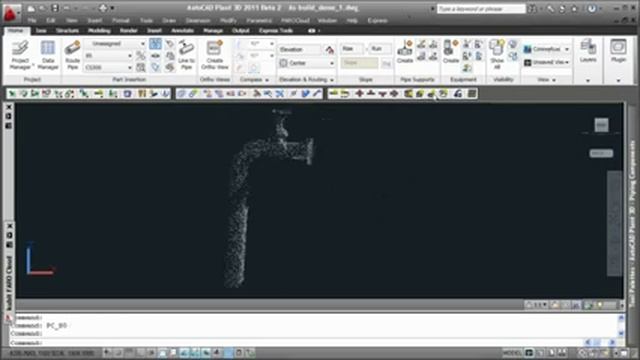 Modeling An As Built Pipe From Scan Data Into AutoCAD Plant 2011 смотреть онлайн
