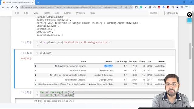 || Iterate over pandas data frame part-3 || Loc | Iloc Function| pandas tutorial python смотреть онлайн