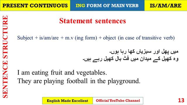 Present Continuous Tense || Lec 7 || English Made Excellent Official смотреть онлайн