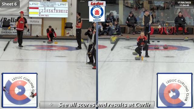 Kenan Wipf vs. Caleb Hofstra - Draw 2 - Leduc Lions U20 Bonspiel смотреть онлайн