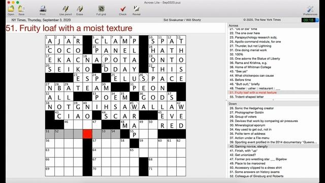Rebounding Puzzle | New York Times Crossword Walkthrough | Thursday, September 3rd 2020 смотреть онлайн