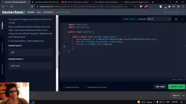 Live coding hackerrank (JAVA) смотреть онлайн