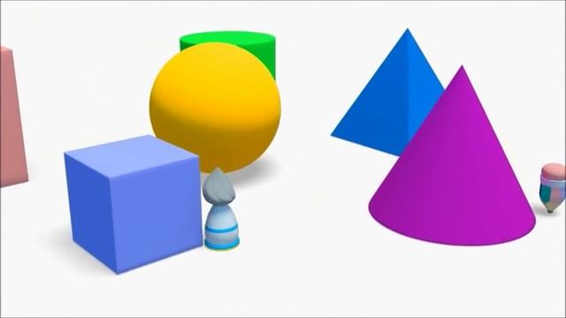 Интересная Геометрия Мульт Развивающие. Плоские и объемные фигуры 1