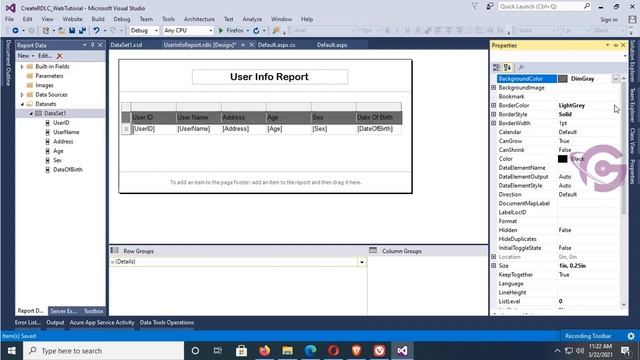 Asp net RDLC Report | Create RDLC Report in Asp net C# With SQL Step By Step смотреть онлайн