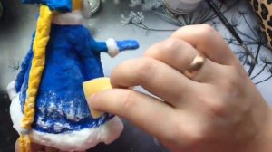 Ватная игрушка Снегурочка. МК ЧАСТЬ 4