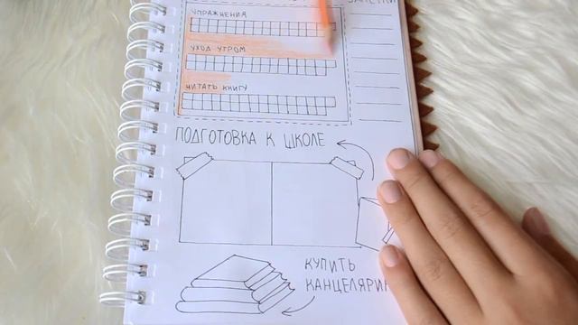 Оформление разворота на август | продуктивный месяц | ЛД на месяц/неделю