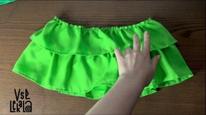 Как сшить юбку для девочки с воланами?