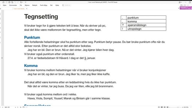 17 Норвежский язык Знаки препинания God i norsk Миниграмматика смотреть онлайн