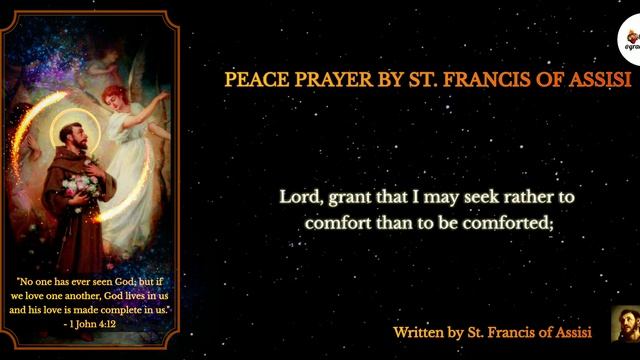 Peace Prayer by St. Francis of Assisi #Jesus #God смотреть онлайн