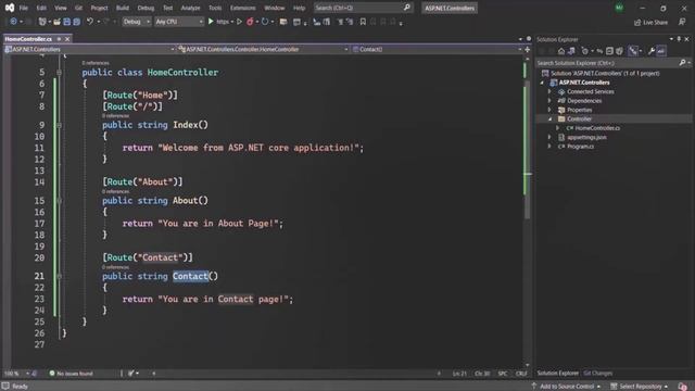 #36 Multiple action methods | Controllers & IActionResult | ASP.NET Core MVC Course смотреть онлайн