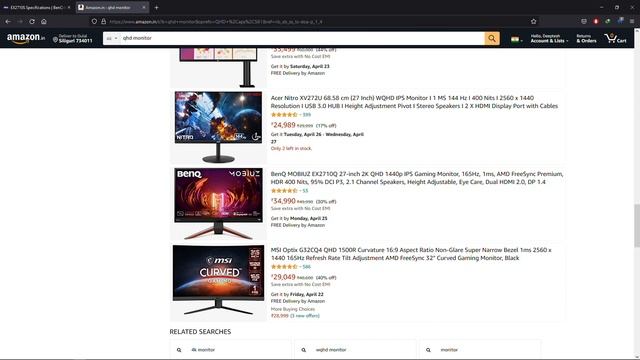 Best Gaming Monitor under 20000 | LG Ultragear 27GL650F-B смотреть онлайн