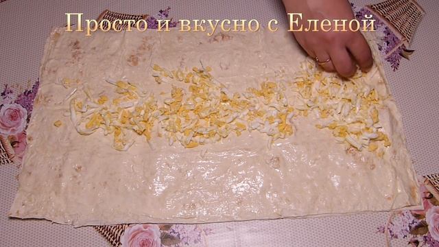 БЕРУ ЛАВАШ И ЗАВОРАЧИВАЮ В РУЛЕТ! Праздничная закуска из лаваша на Новый Год. Рулет из лаваша смотреть онлайн
