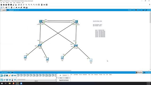 Part 3: Campus Network(IP address and Test ping) смотреть онлайн