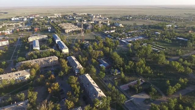 Полет над городком Курчатов (Семипалатинск-21, казахстан) Осень 2021 смотреть онлайн