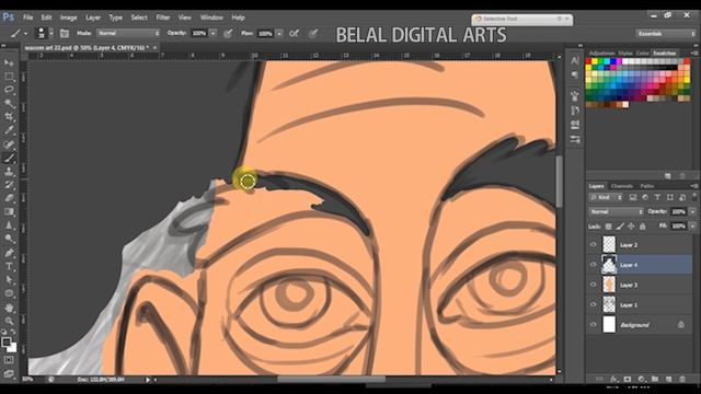 DIGITAL ART | Drawing face tutorial with Wacom Intuos Pro in Photoshop #1 [Speed Drawing] смотреть онлайн