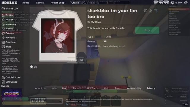 Official ROBLOX Account UPLOADED WEIRD T-SHIRTS!? смотреть онлайн