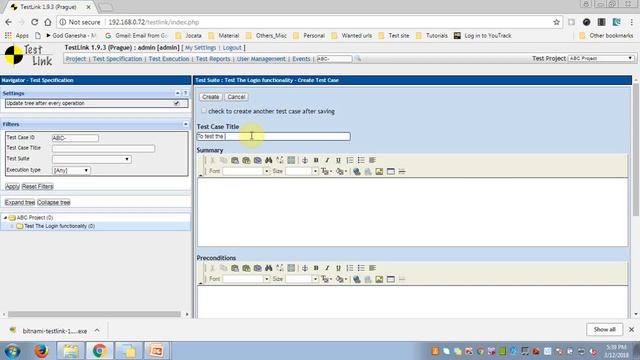 TestLink Test Management Tool смотреть онлайн