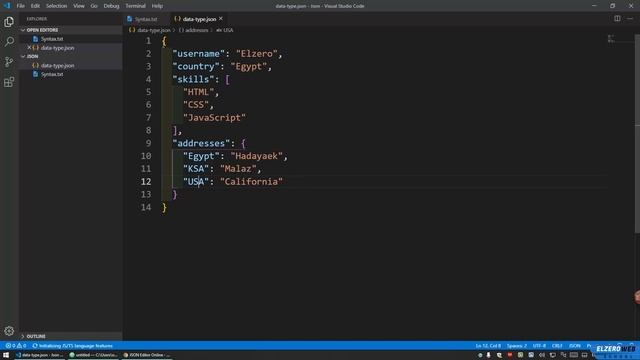 Learn JSON in Arabic #02 - Syntax And Data Types смотреть онлайн