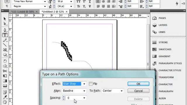 Параметры контура с текстом в Adobe InDesign CS4 (40/41) смотреть онлайн