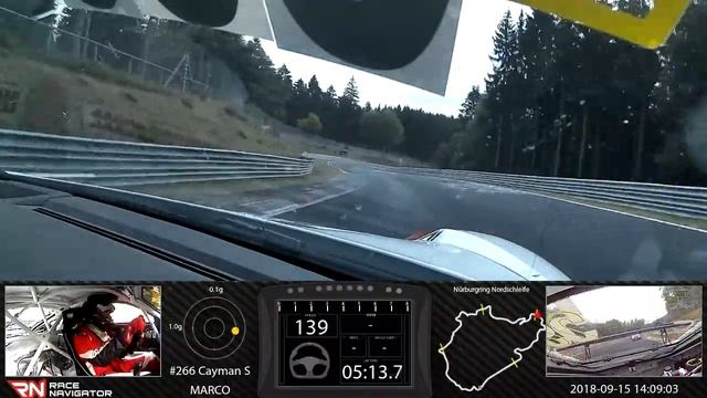 RN #1 Onboard video Nürburgring Nordschleife, Cayman S, 10:27.491 смотреть онлайн