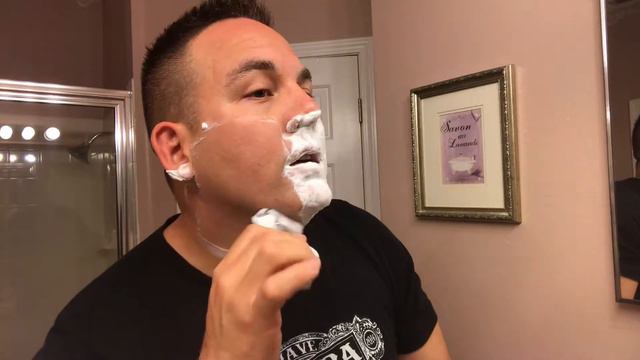Ming Shi 2000s DE Razor, Yaqi Evil Zebra Synthetic Brush, SFWS Riptide Soap & Aftershave